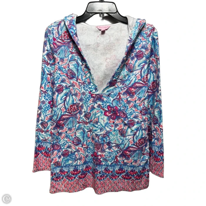 Higgs Hooded Coverup Designer By Lilly Pulitzer In Pinchers Picnic, Size: S