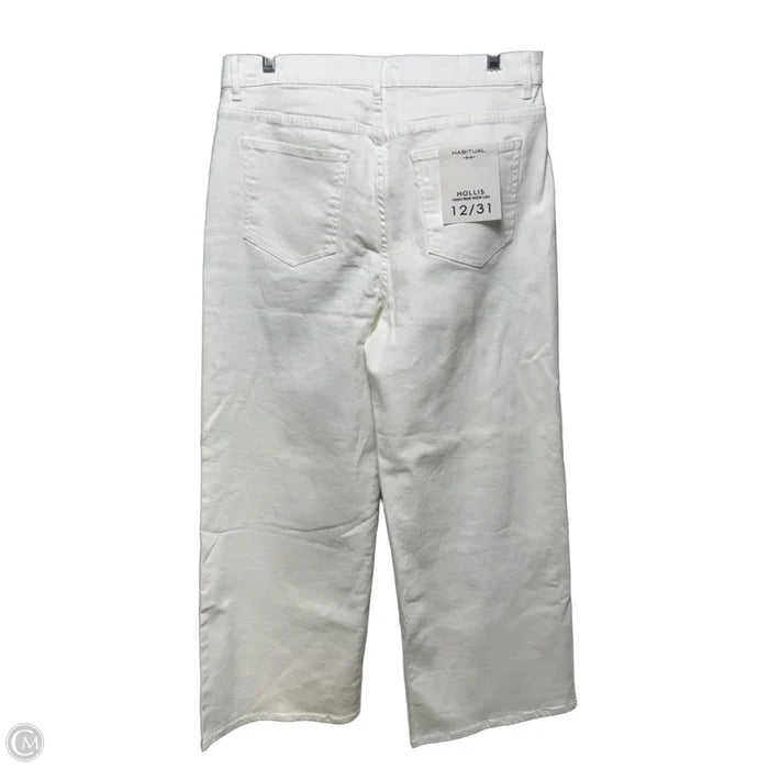 Hollis Jeans Wide Leg By Habitat In White, Size: 12