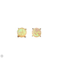 Iridescent Faux Opal Stud Earrings
