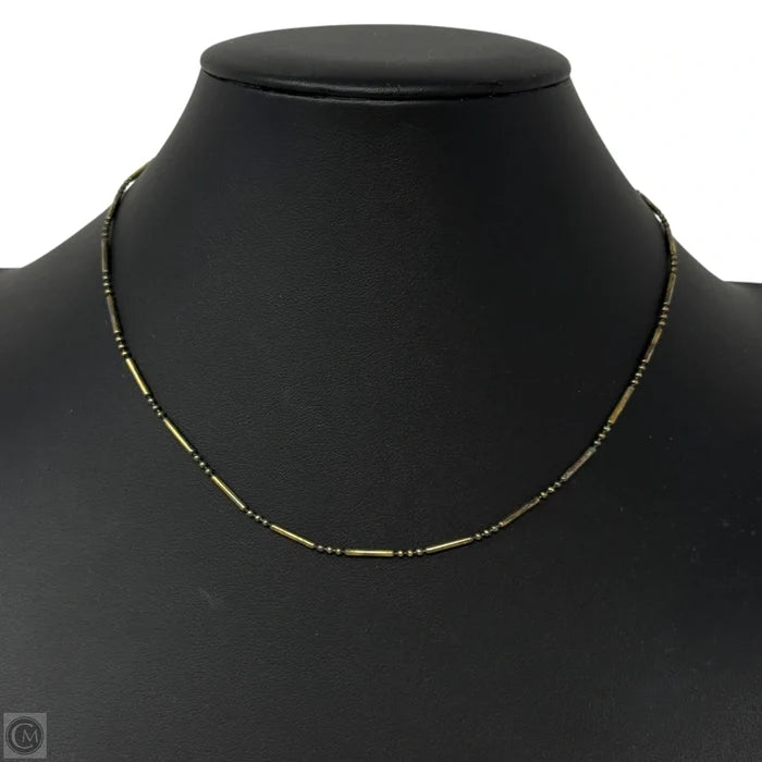Italian Sterling Silver Bar & Bead Necklace