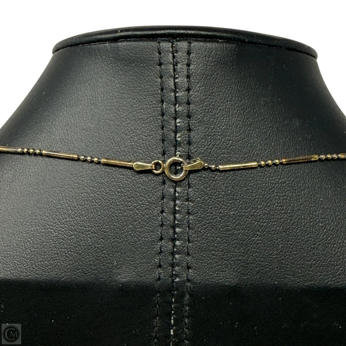 Italian Sterling Silver Bar & Bead Necklace