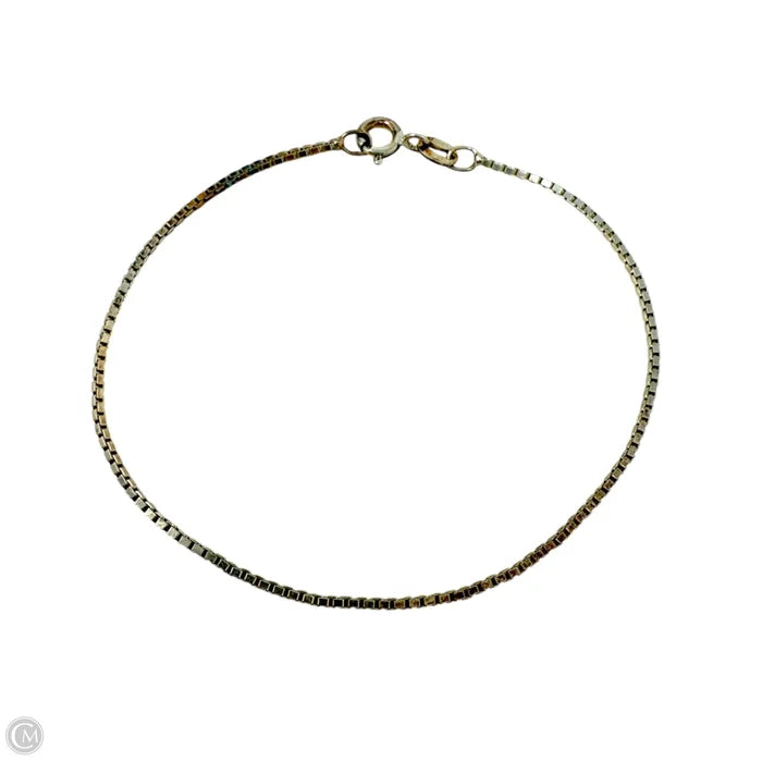 Italian Sterling Silver Box Chain Bracelet By IBB