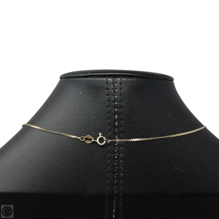 Italian Sterling Silver CZ Solitaire Pendant S-Chain Necklace By Uno Italy