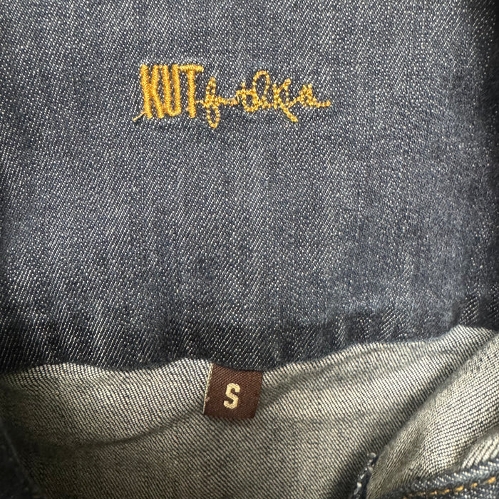 Jacket Denim By Kut In Blue Denim, Size: S