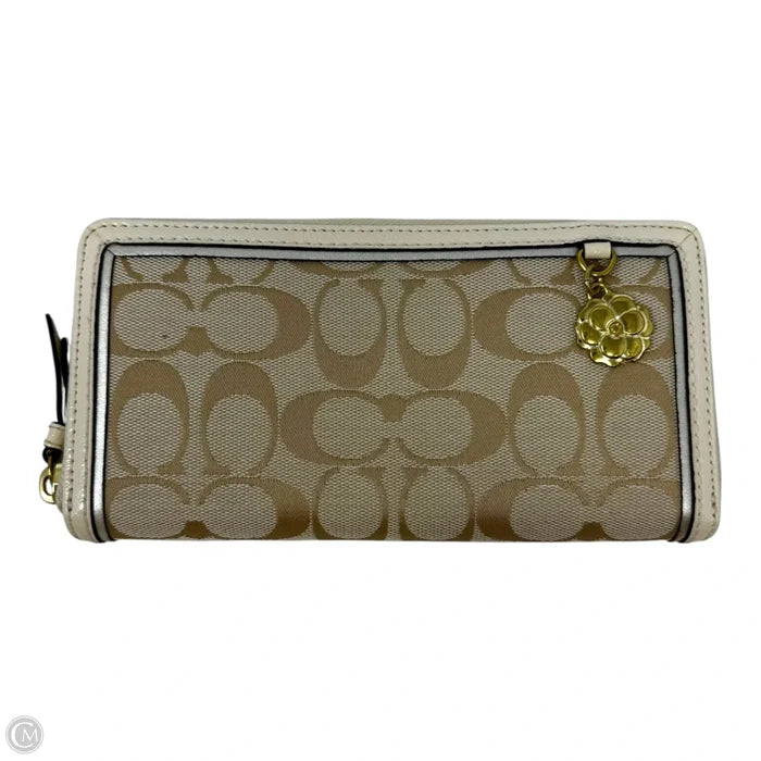 Jacquard Patent Trim Wallet Designer By Coach, Size: Large