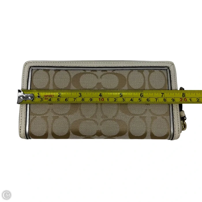 Jacquard Patent Trim Wallet Designer By Coach, Size: Large
