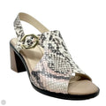 Jamila Block Heel Sandals By Cole-haan In Snakeskin Print, Size: 7