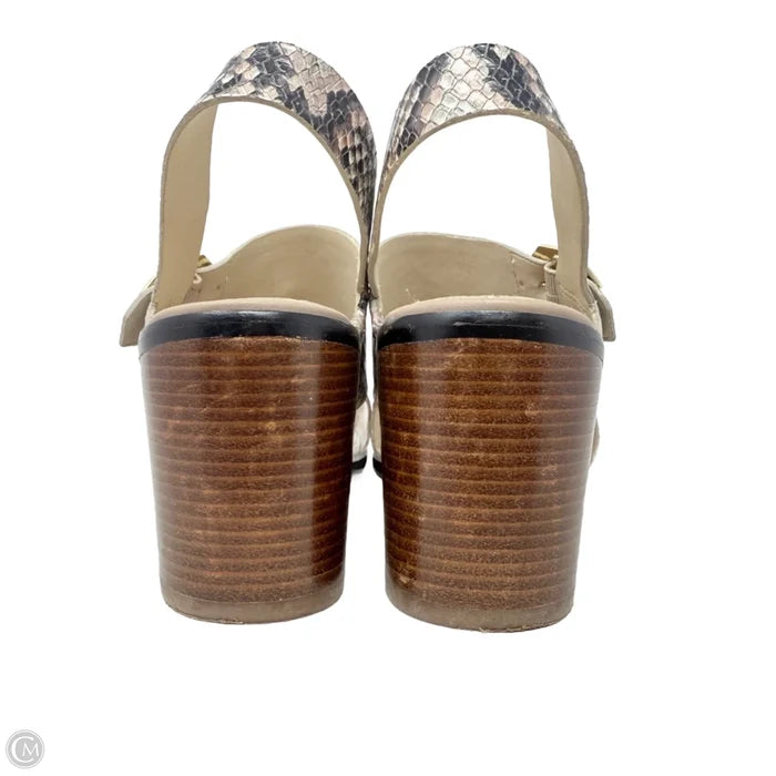 Jamila Block Heel Sandals By Cole-haan In Snakeskin Print, Size: 7