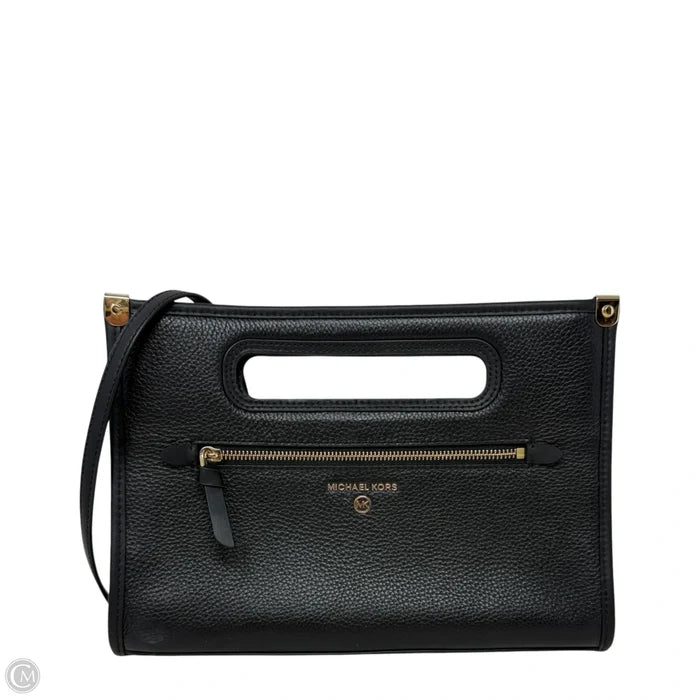 Jane Pebbled Leather Clutch By Michael By Michael Kors, Size: Medium