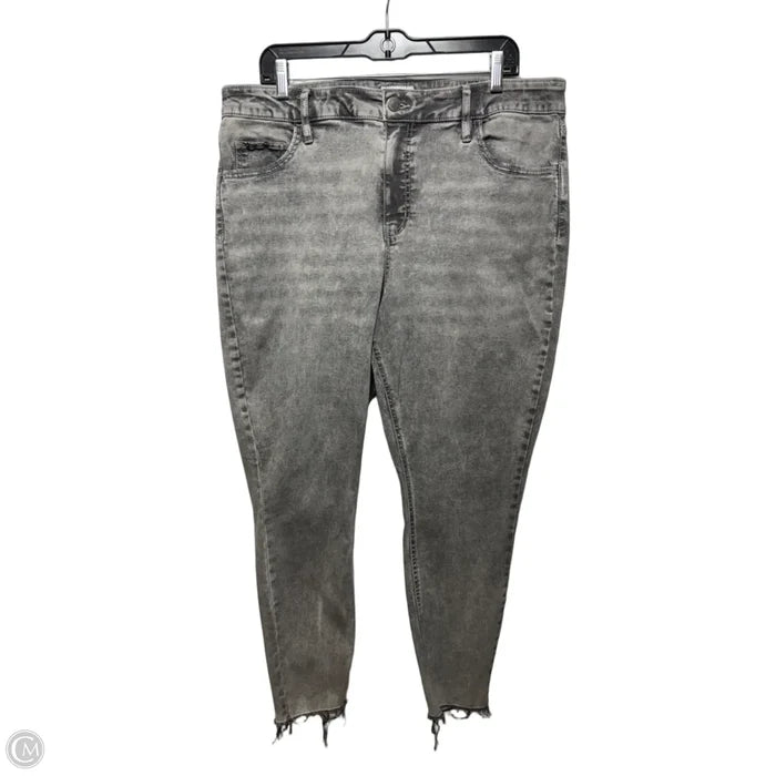 Jeans Skinny By Ava & Viv In Grey, Size: 18