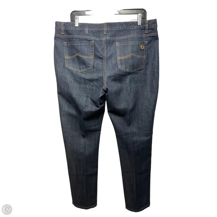 Jeans Skinny By Michael By Michael Kors In Blue Denim, Size: 16