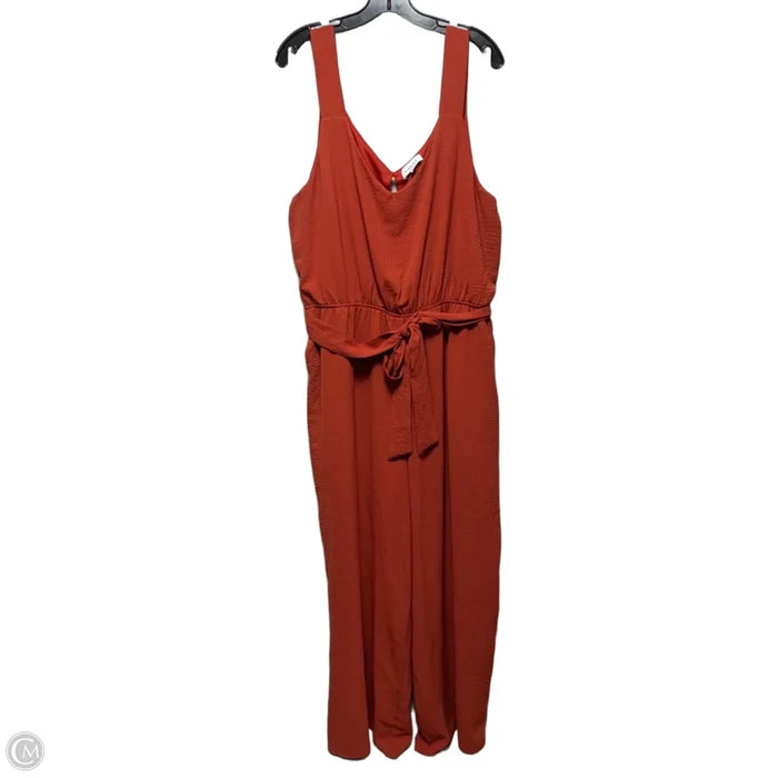 Jumpsuit By Gilli In Orange, Size: 2x