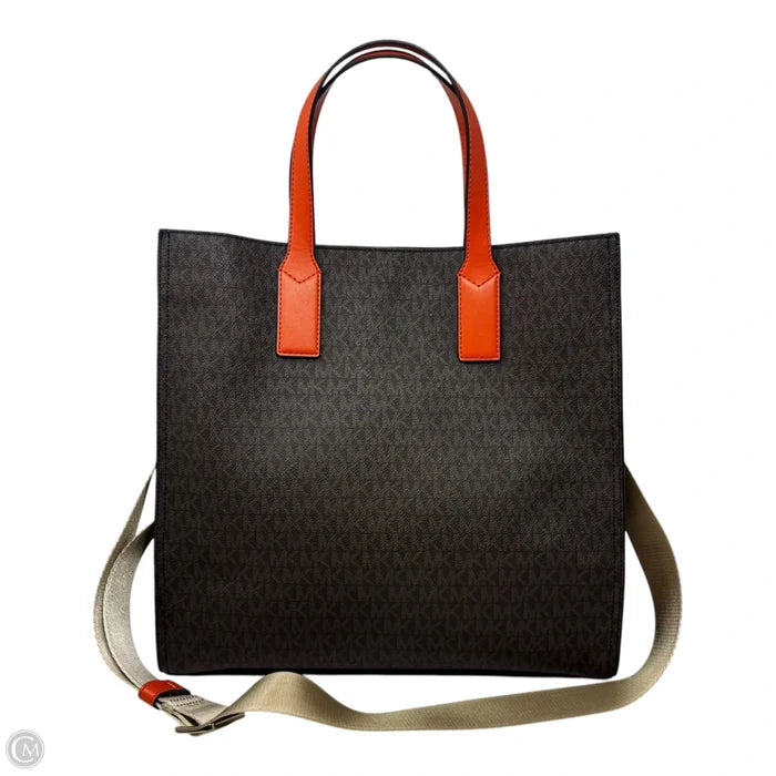 Kenly Tote Handbag Leather By Michael By Michael Kors, Size: Large