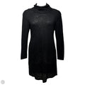 Lacewing Open Knit Dress Casual Midi By Peruvian Connection In Black, Size: Xl