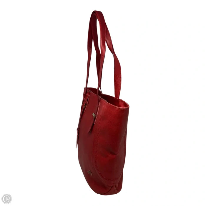 Leather Tote By Veley, Size: Large