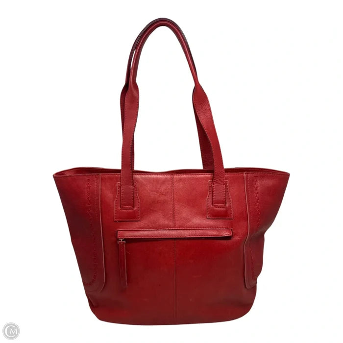 Leather Tote By Veley, Size: Large