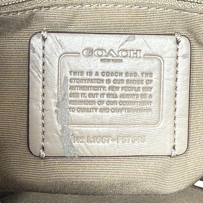 Lexy Pebble Leather Shoulder Bag Designer By Coach, Size: Large