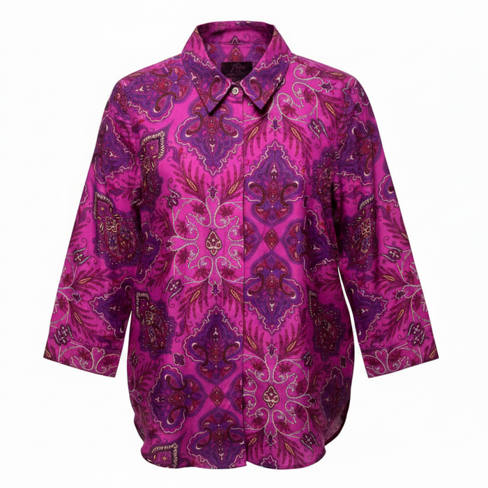Liberty Print 100% Cotton Button Up Shirt By J. Crew In Lady Paisley Print, Size: 4