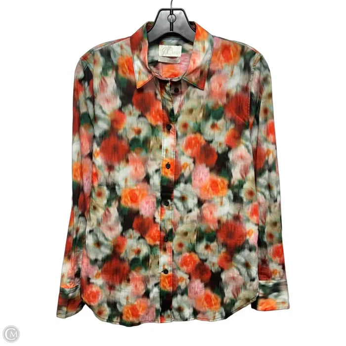 Liberty Print Slim Fit Cotton Shirt By J. Crew In Hazy Days Floral Print , Size: 4