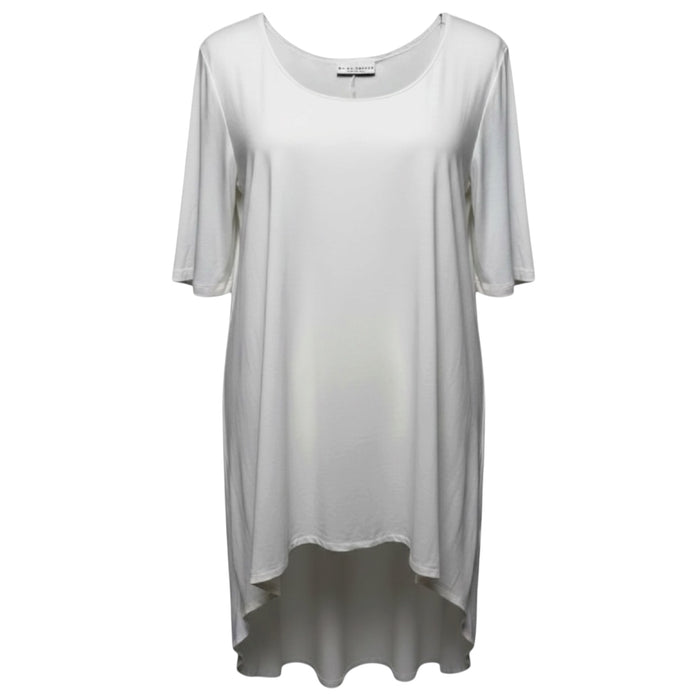 Lilo Organic Bamboo Tunic 3/4 Sleeve By Bryn Walker In White, Size: XL