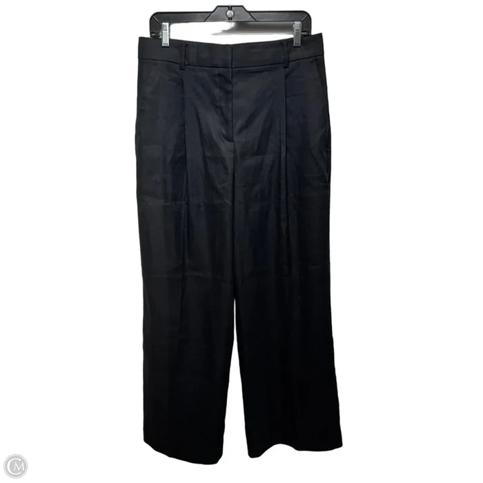 Linen Blend Pants By Ann Taylor In Black, Size: 10p