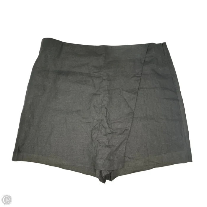 Linen Skort By Talbots In Black, Size: 18