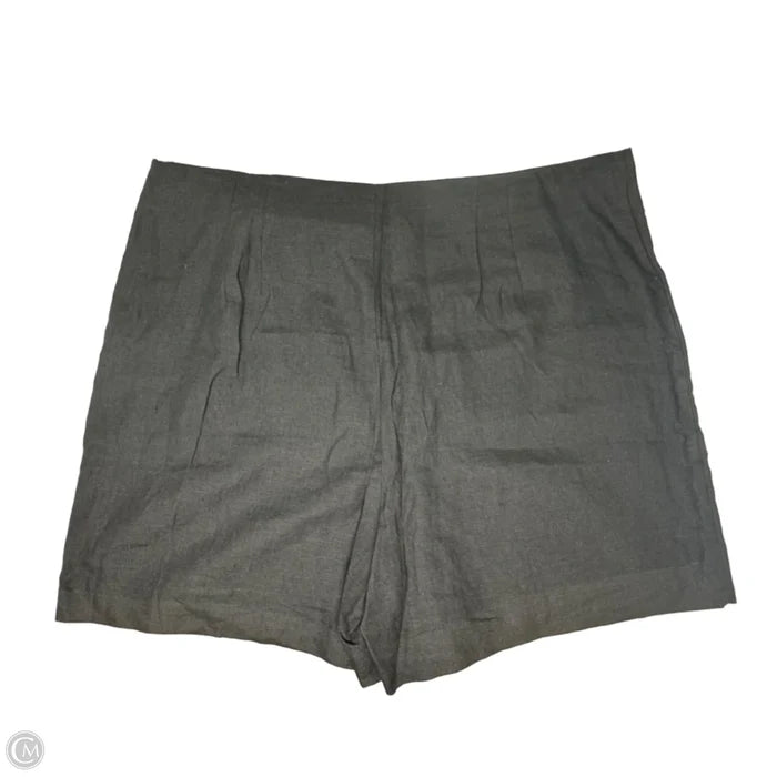 Linen Skort By Talbots In Black, Size: 18