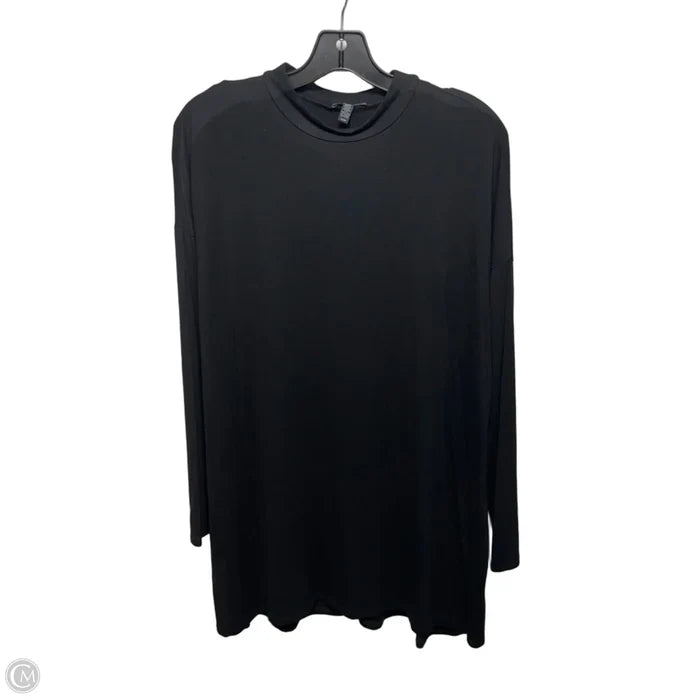 Long sleeve Dress Casual Short By Eileen Fisher In Black, Size: M