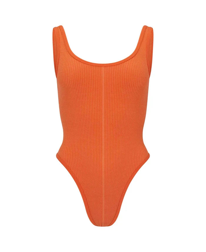 M19 CLASSIC WOOL BODYSUIT - PAPAYA