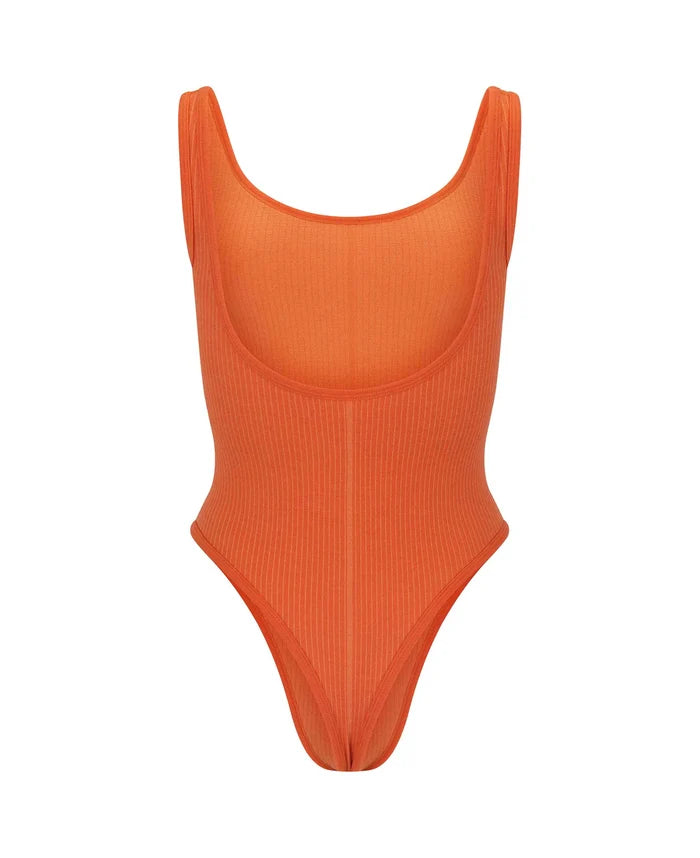 M19 CLASSIC WOOL BODYSUIT - PAPAYA