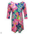 Marlowe Dress Designer By Lilly Pulitzer In Beckon Blue Jungle Utopia, Size: L