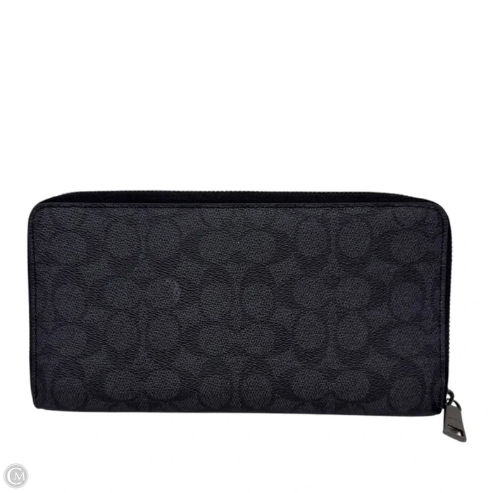 Men's Document Wallet In Signature Canvas Designer By Coach, Size: Large