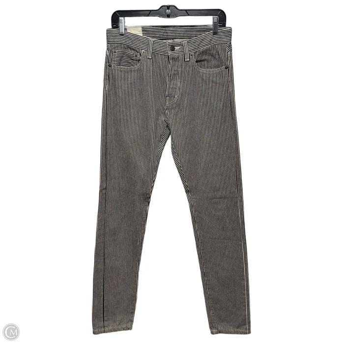 MEN’S Jeans Slim By C’H’C’M In Striped Pattern, Size: MEN’S S