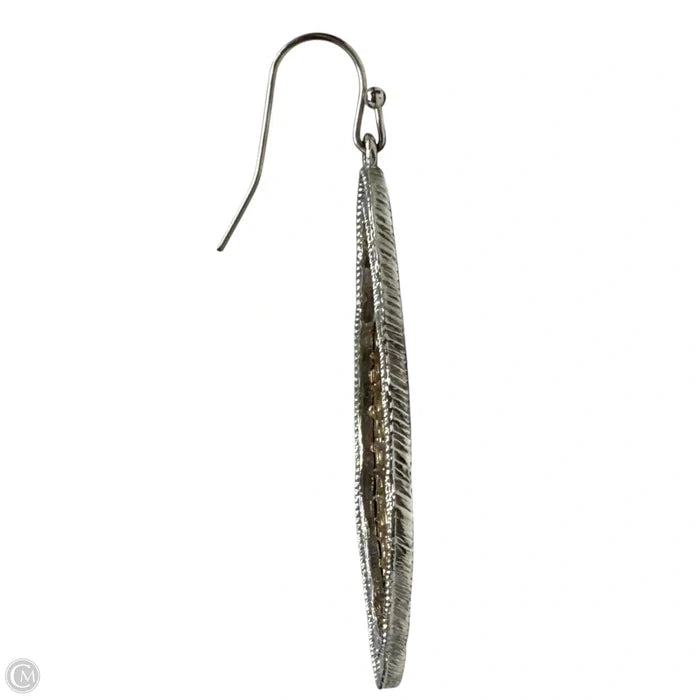 Moroccan Two Tone Filigree Drop Earrings