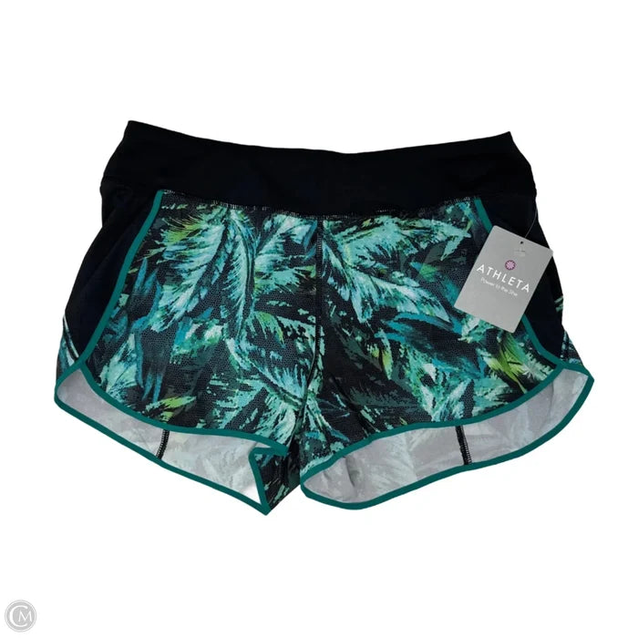 Napali Track This Run Short Athletic Shorts By Athleta In Tropical Print, Size: M