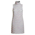 Nubby Sleeveless Mock Neck Dress By Akemi And Kin In Striped Pattern, Size: S