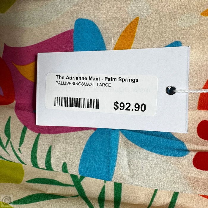 Palm Springs Maxi Dress By Adrienne In Multi-colored, Size: L