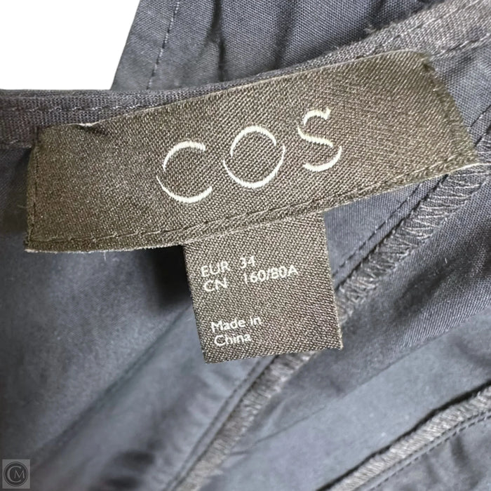 Panelled Sleeveless Maxi Dress By Cos In Navy, Size: 2 (Eu 34)