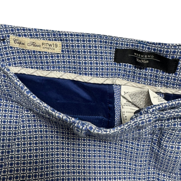 Pants Designer By Max Mara Weekend In Blue & White, Size: 6