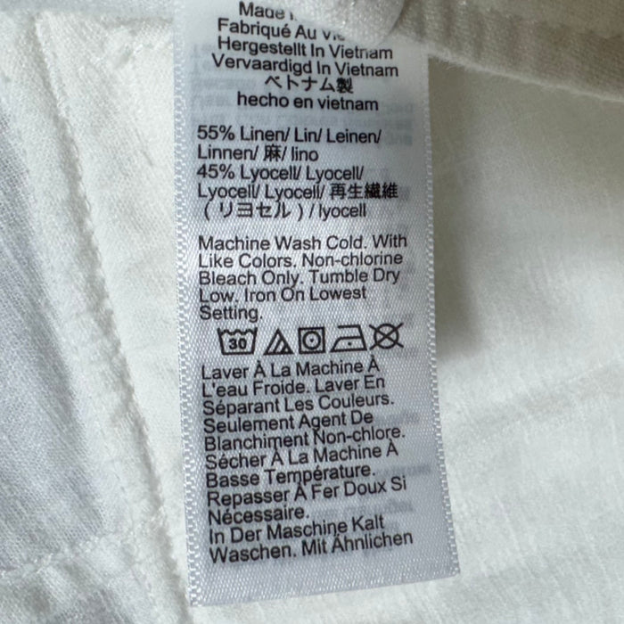 Pants Linen Blend  By J. Crew In White, Size: 18