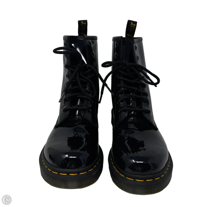 Patent 1460 Boots Combat By Dr Martens In Black, Size: 8