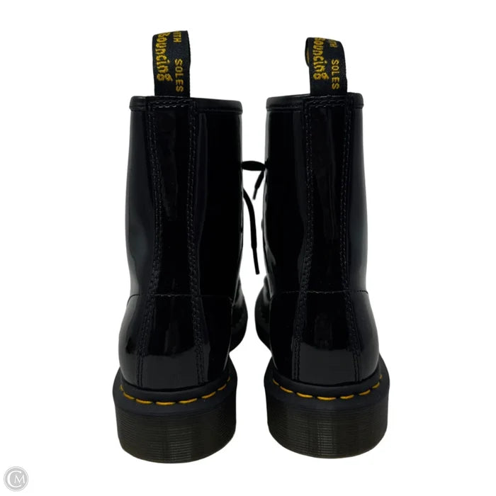 Patent 1460 Boots Combat By Dr Martens In Black, Size: 8