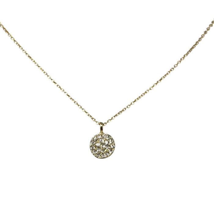 Pavé Circle Pendant Necklace Designer By Lilly Pulitzer