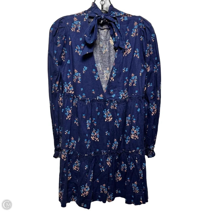 Petit Fours Mini Dress By Free People In Blue, Size: XS