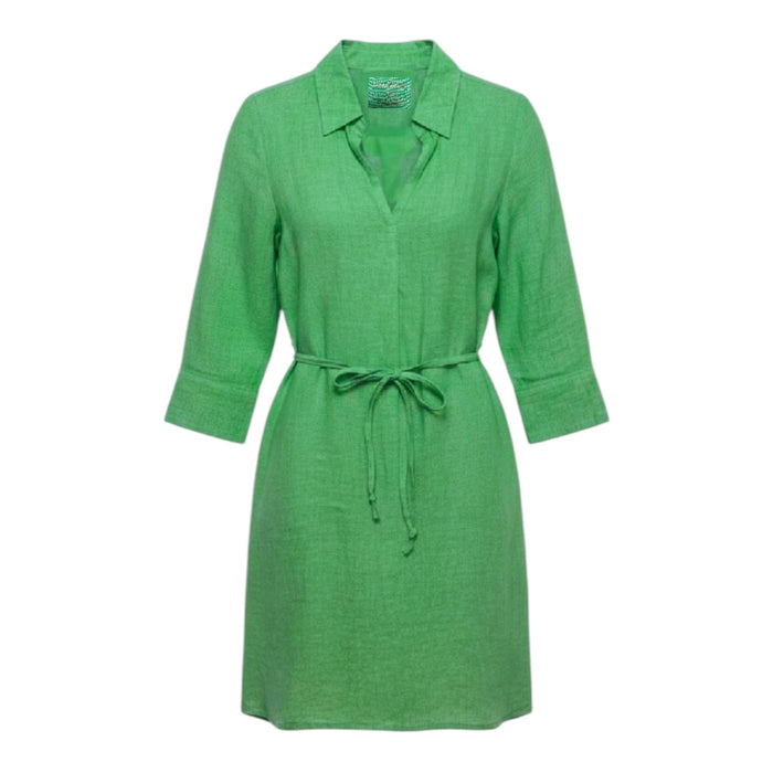 Pilar Linen Tunic Dress Designer By Lilly Pulitzer In Green, Size: XXS