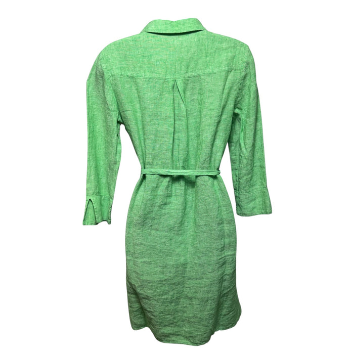Pilar Linen Tunic Dress Designer By Lilly Pulitzer In Green, Size: XXS