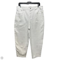 Relaxed Barrel Jeans By Talbots In White, Size: 12