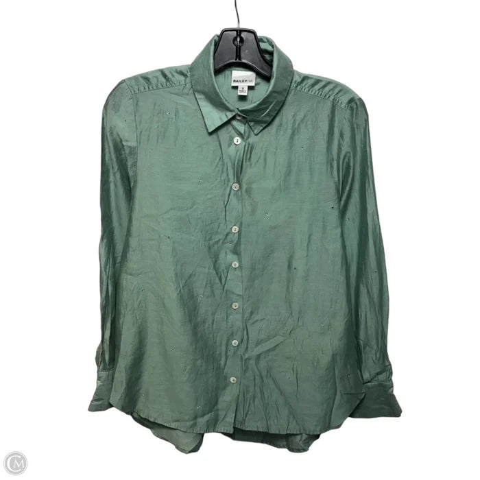 Rhinestone Top Long Sleeve By Bailey 44 X Anthropologie In Green, Size: S