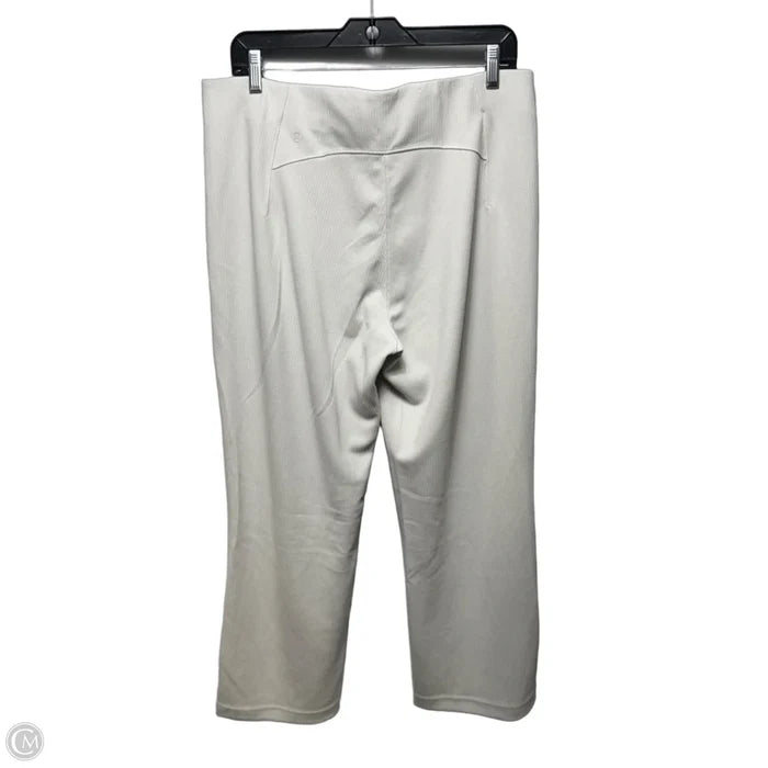 Ribbed Athletic Pants By Lululemon In Cream, Size: 14