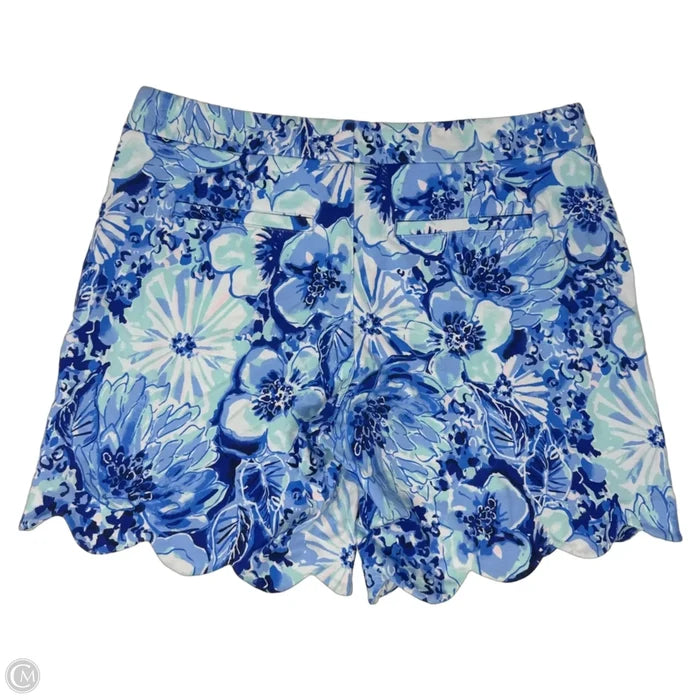 Scalloped Hem Shorts Designer By Lilly Pulitzer In Floral Print, Size: 6